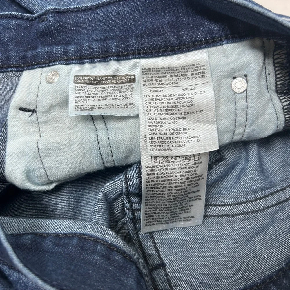 Levi 511 Slim Fit Jeans Mens 32x30 Blue Dark Wash Denim Pants